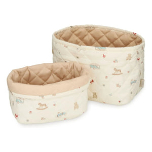 Cam Cam - Vintage Spielzeug-Aufbewahrungskörbe - 2er Set | Beige