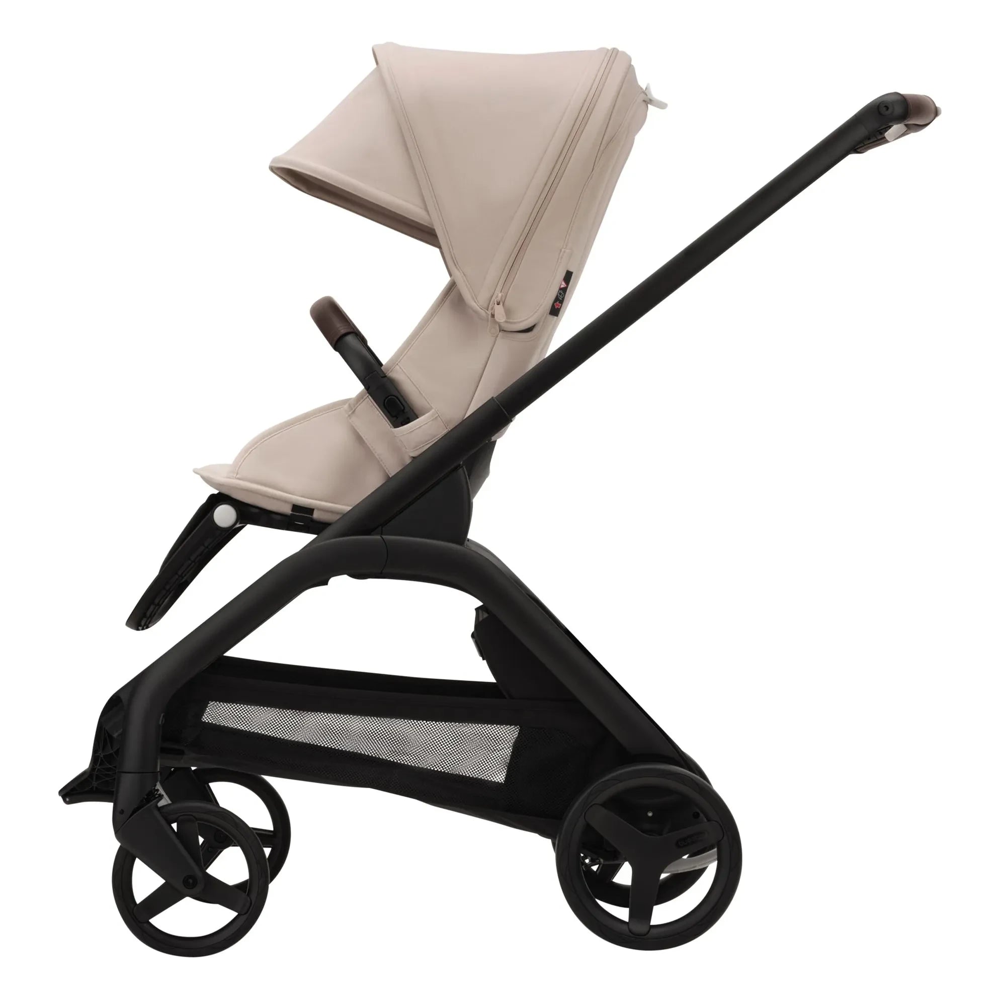 Bugaboo - Bugaboo Dragonfly City Kinderwagen komplettes schwarzes Gestell | Taupe Braun
