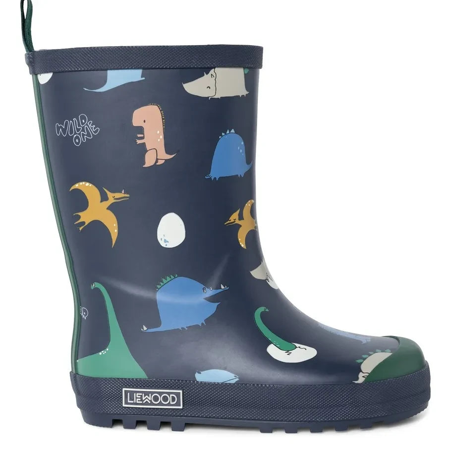 Liewood - Mason Dinosaurier Gummistiefel | Marineblau