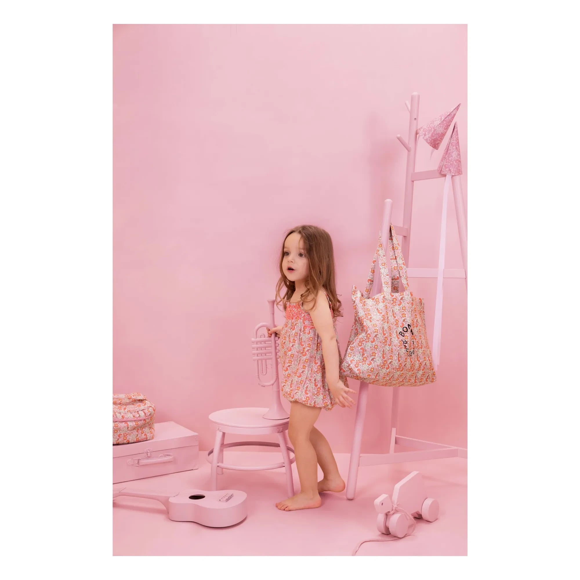 Bonton - Calina Fleurie Overall | Rosa