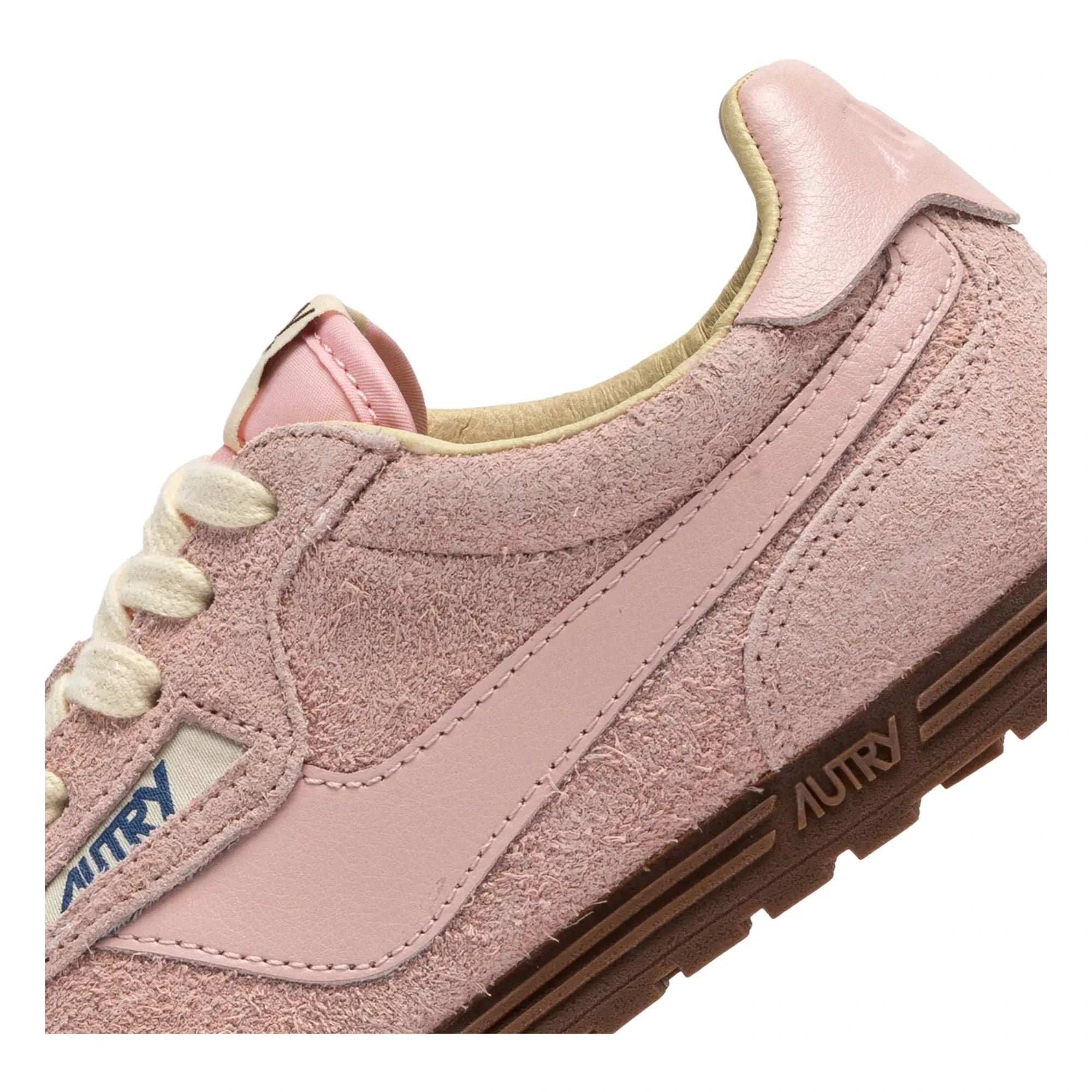 Autry - Windspin Niedriger Wildleder- und Leder-Basketballschuh | Puderrosa