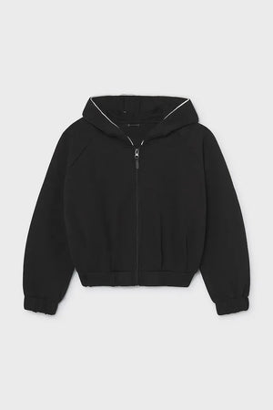 Çocuklar için pamuklu fermuarlı ve капüşonlu Mayoral sweatshirt