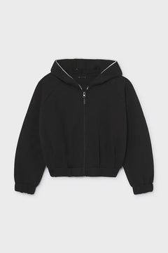 Çocuklar için pamuklu fermuarlı ve капüşonlu Mayoral sweatshirt