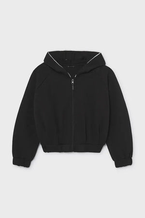 Çocuklar için pamuklu fermuarlı ve капüşonlu Mayoral sweatshirt