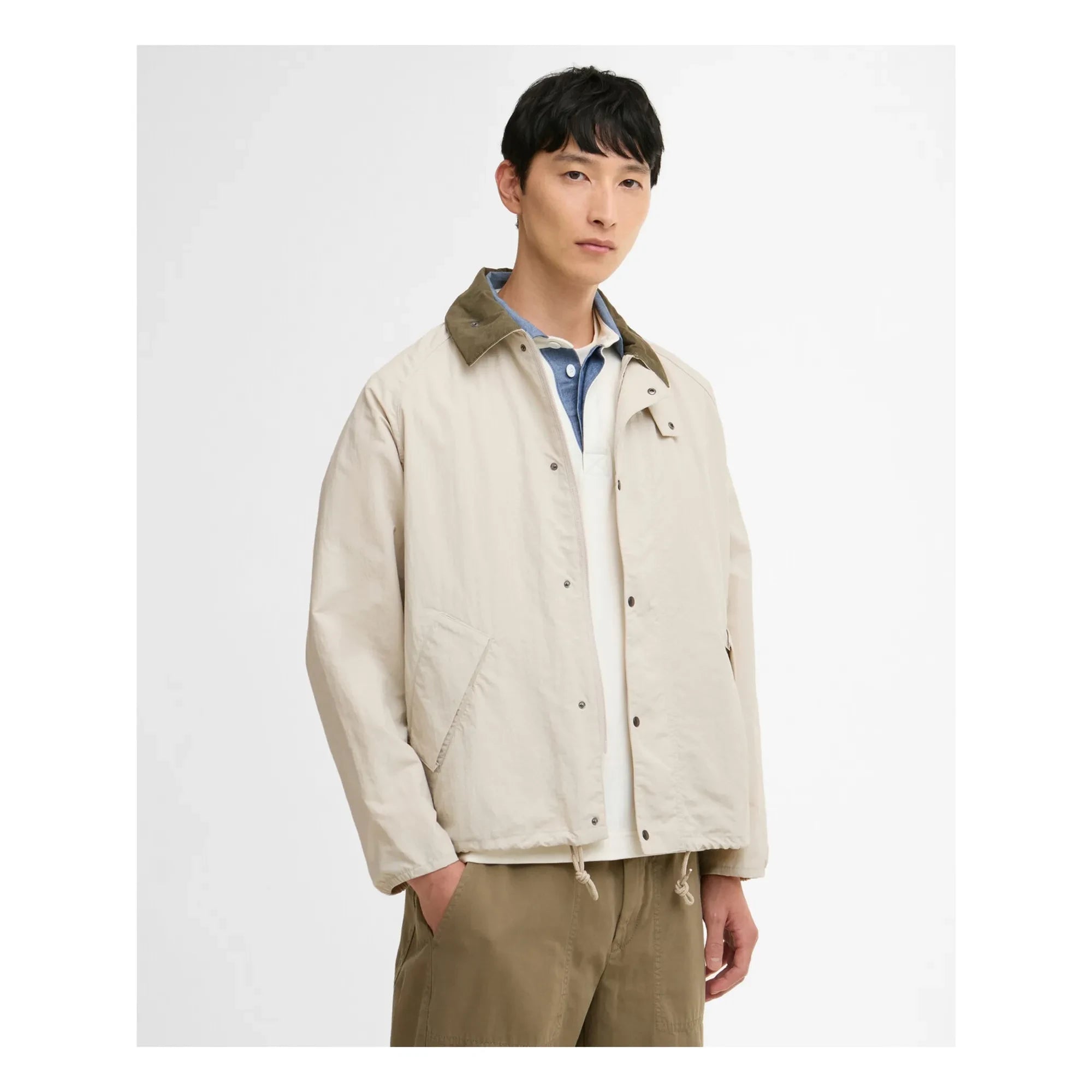 Barbour - Transport Casual Naylon Ceket | Bej