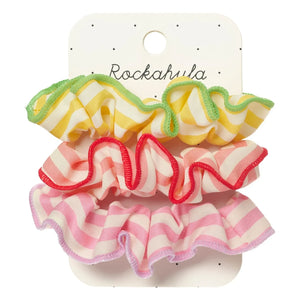 Rockahula Kids – Gestreifte Haarspangen im 3er-Set | Ecru