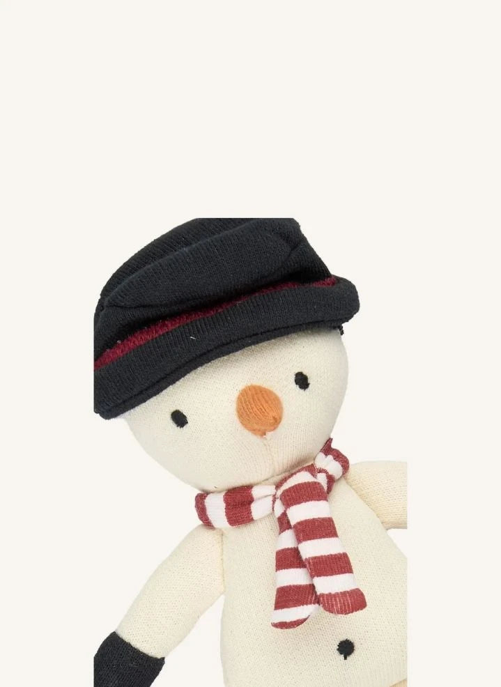 Fabelab - Schneemann Taschenpuppe | Weiß