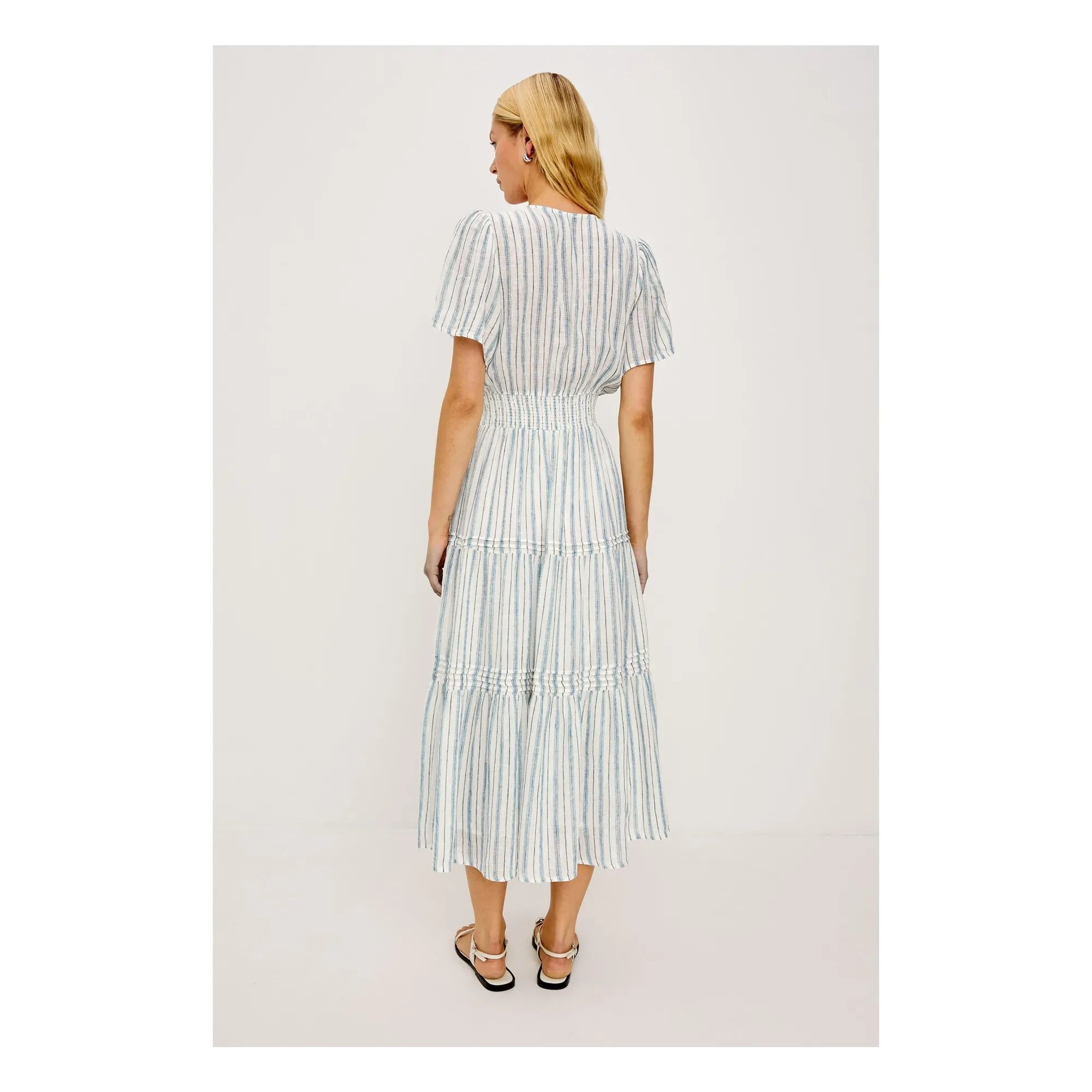 Rails - Cannes gestreiftes Kleid | Hellblau