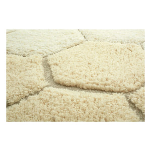 Lorena Canals - Teppich Honeycomb Rund | Goldener Sand