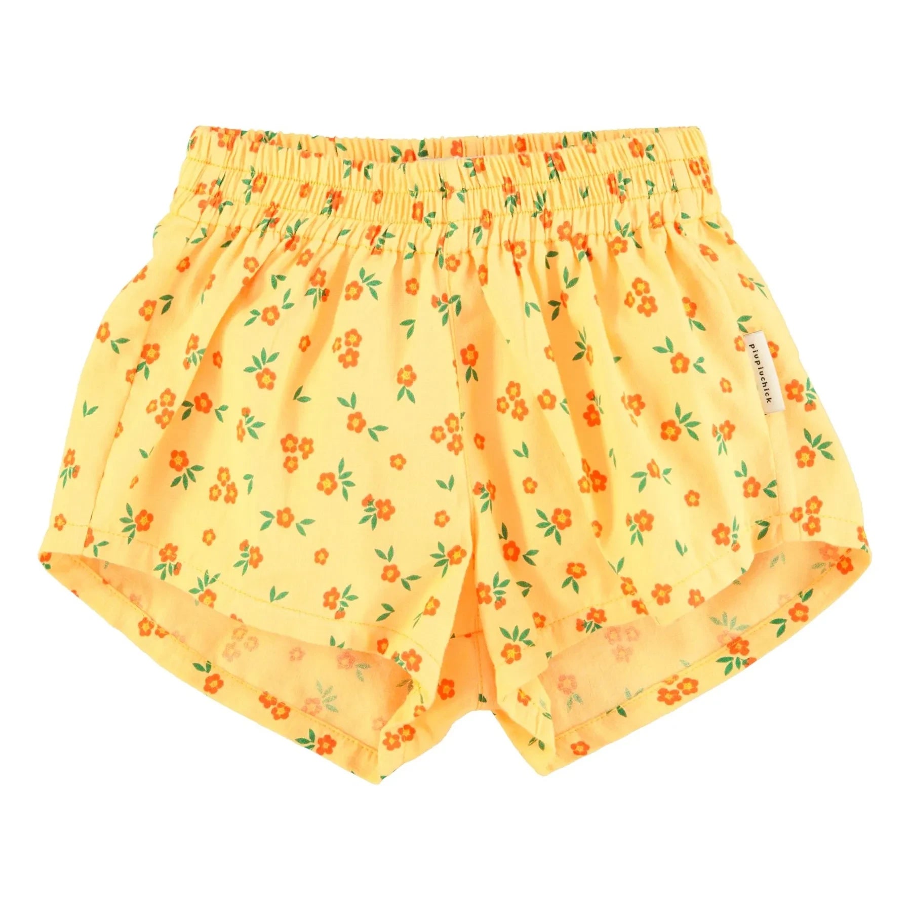 Piupiuchick - Shorts aus Bio-Baumwolle mit Blumenmuster | Gelb