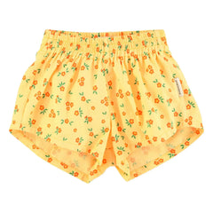 Piupiuchick - Shorts aus Bio-Baumwolle mit Blumenmuster | Gelb