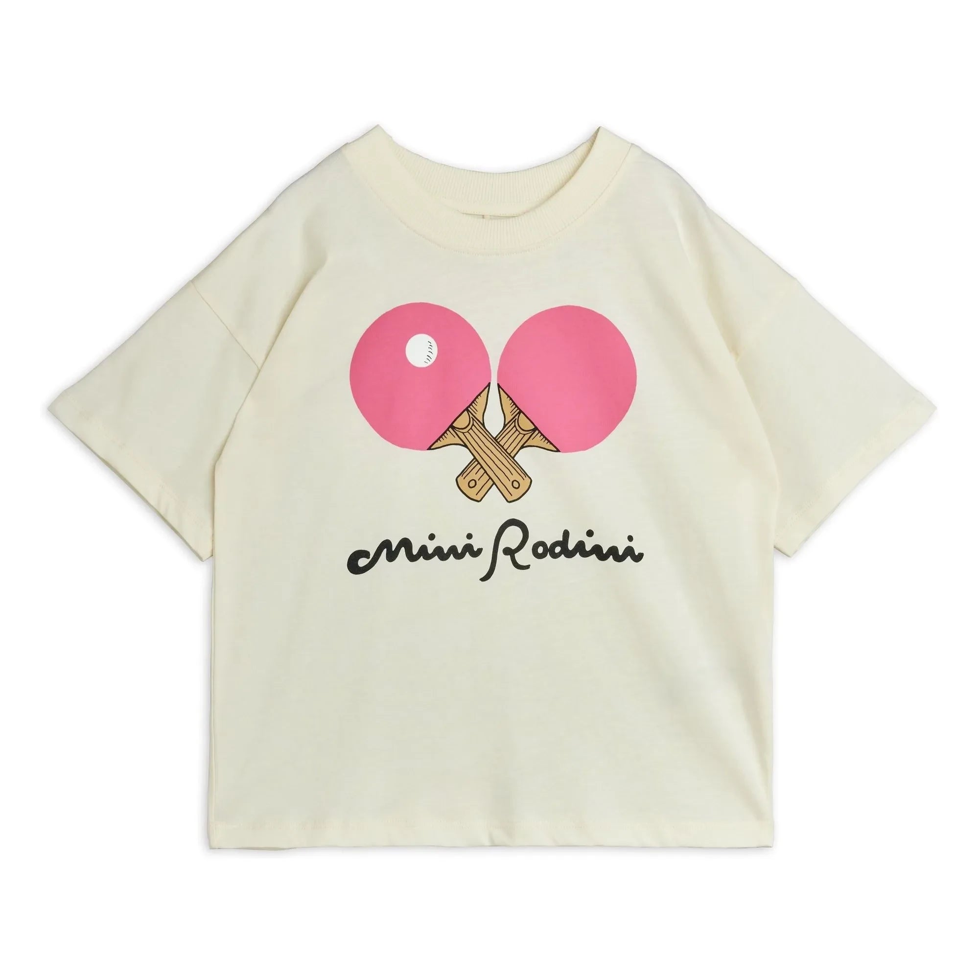 Mini Rodini - Bio-Baumwolle Tischtennis T-Shirt | Weiß