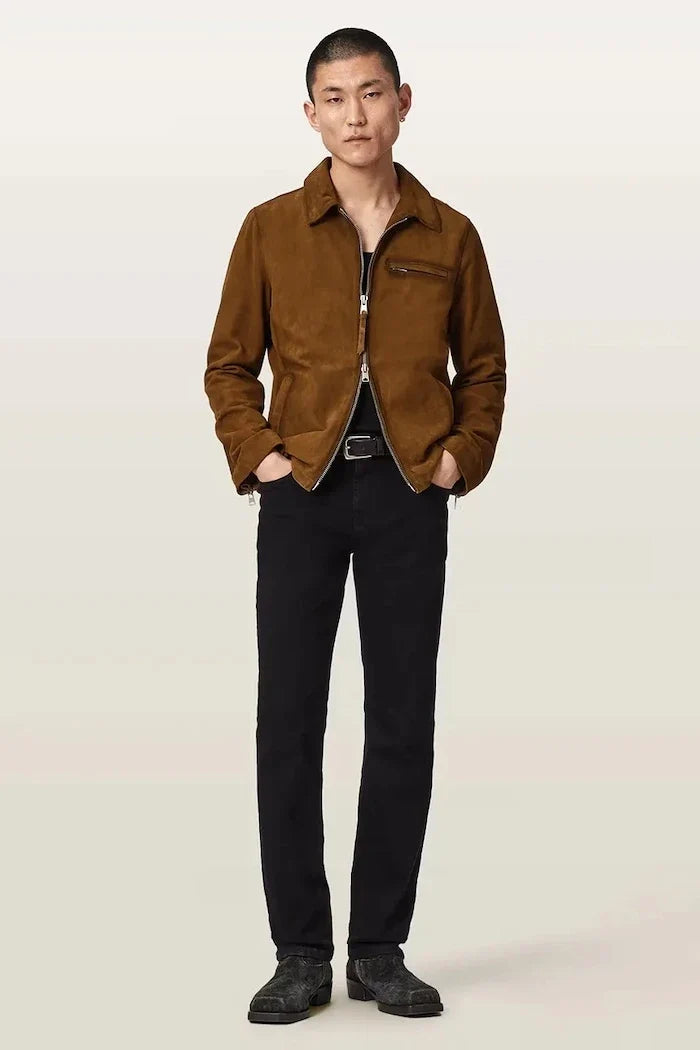 AllSaints Erkek Süet Mevsimlik Ceket ASHWOOD