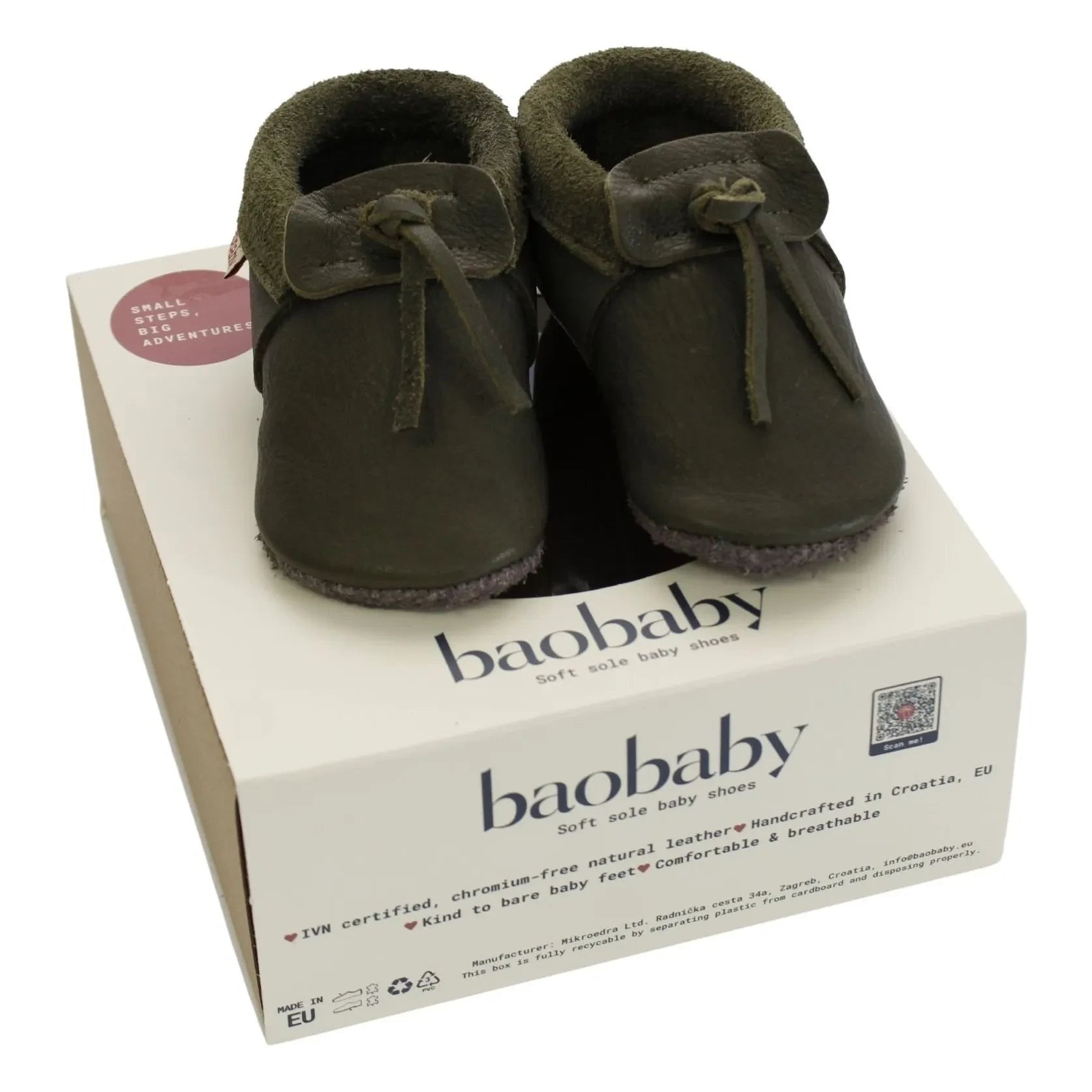 Baobaby - Lederpantoffeln | Chromgrün