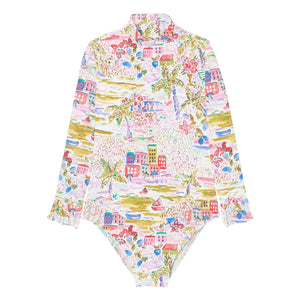 Lison Paris - Gigi UV-Schutzbadeanzug aus recycelter Faser | Rosa