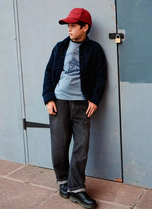 Finger in der Nase - Enara Denim Hemd | Dunkelblau