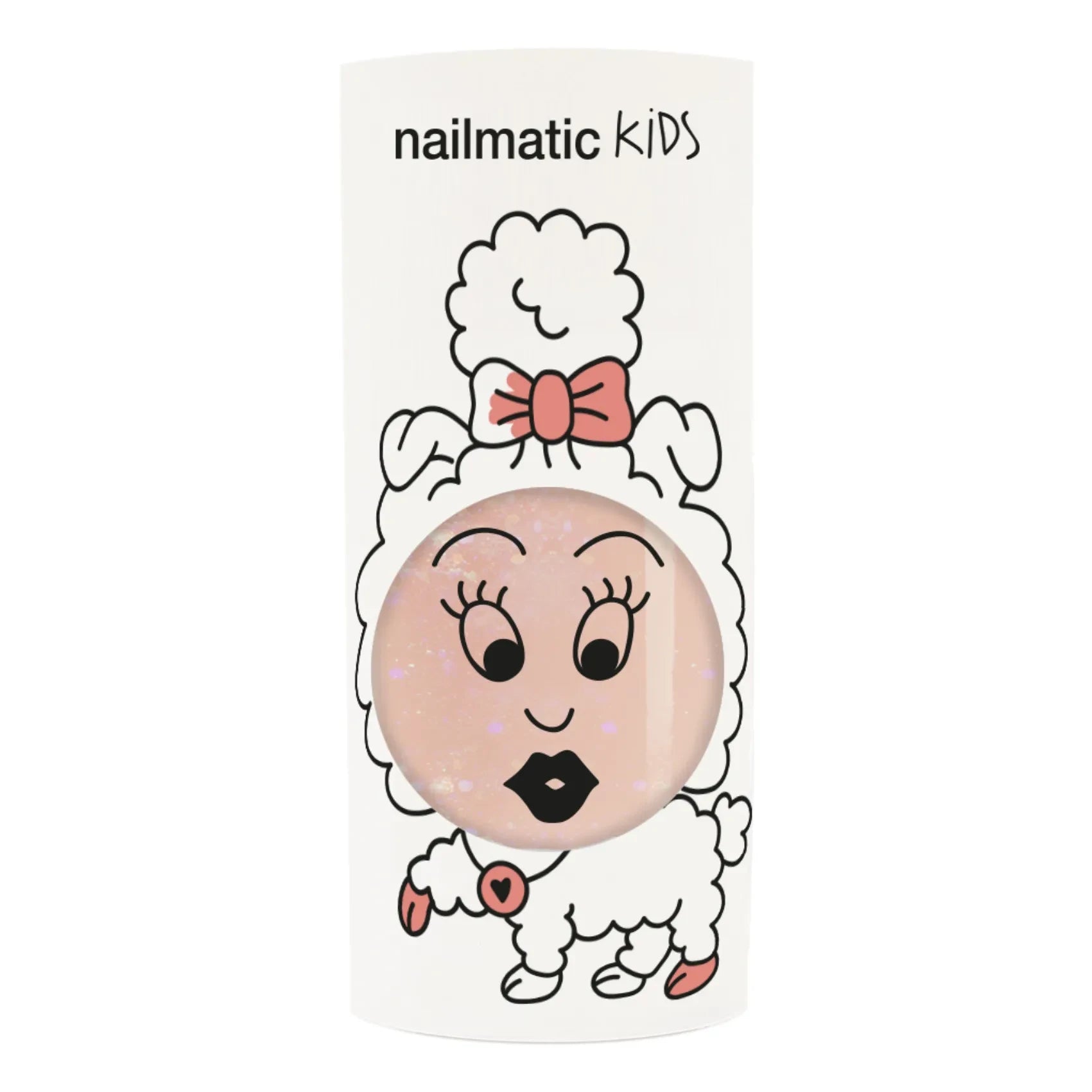 Nailmatic Kids - Pfirsich Glitzer Nagellack - 8 ml | Pfirsich
