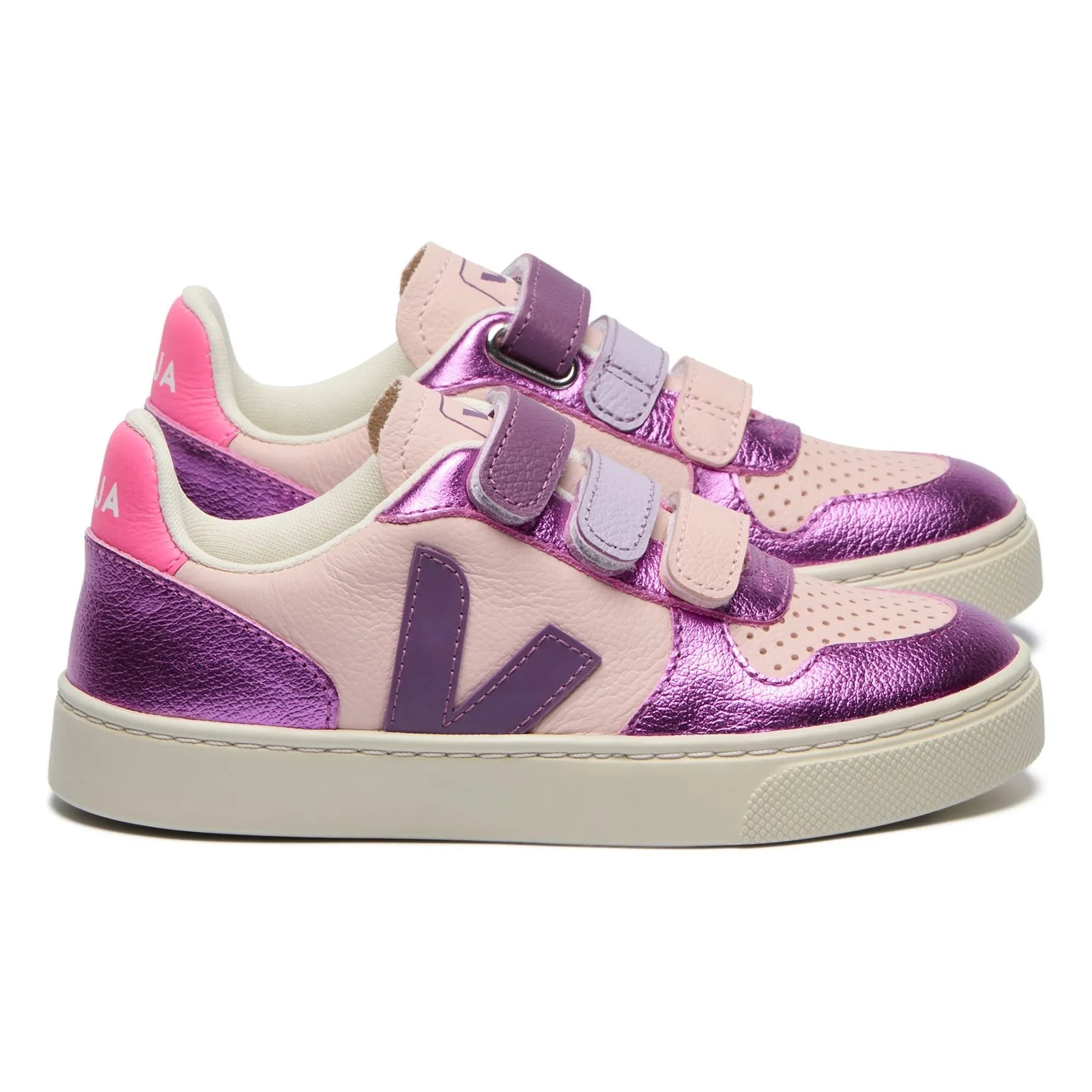 Veja - V-10 Leder Kratzer Sneaker O.T. | Lila