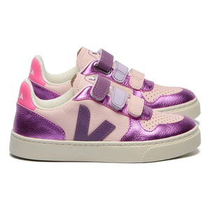 Veja - V-10 Leder Kratzer Sneaker O.T. | Lila