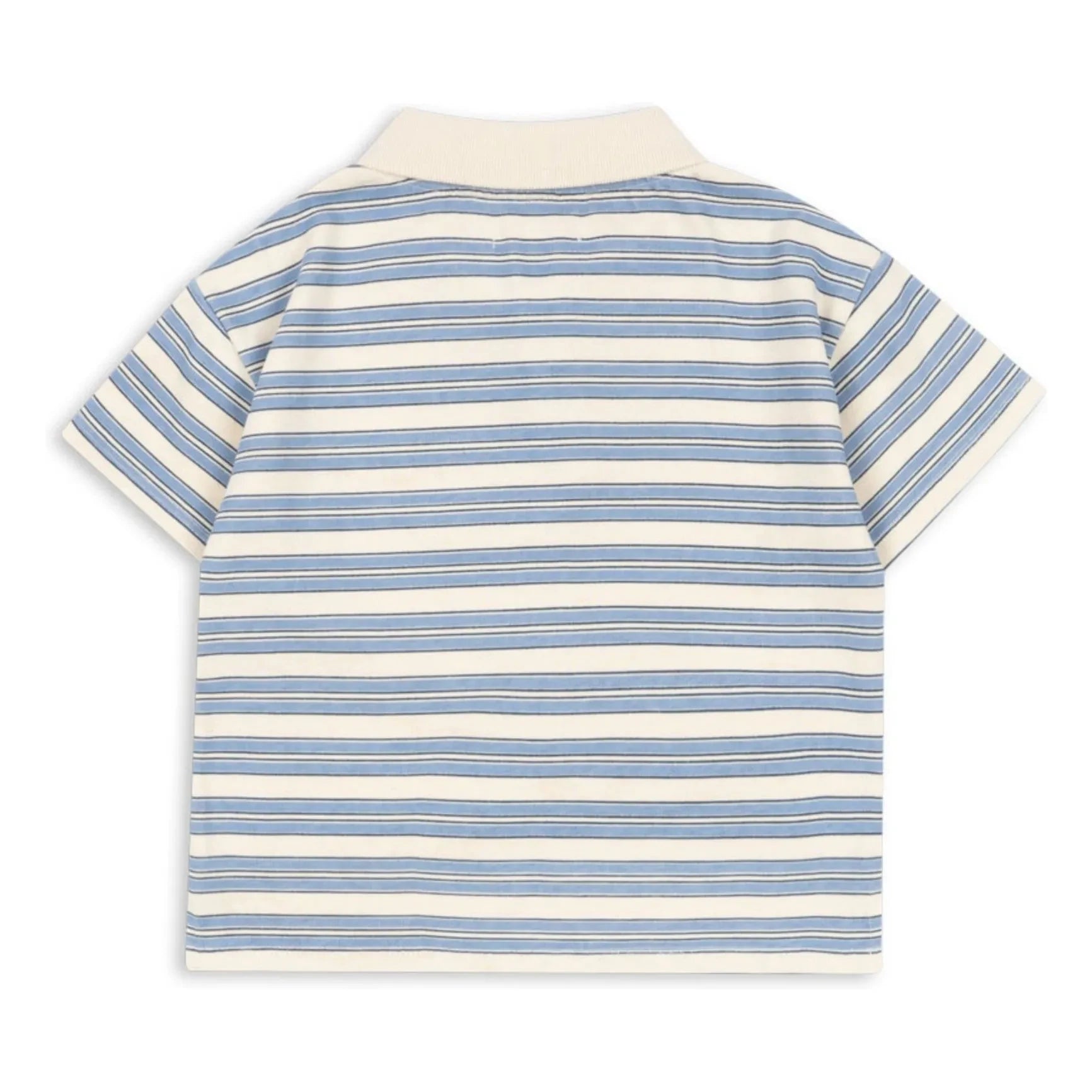 Konges Sløjd - Gepunktetes Gestreiftes Bio-Baumwoll-Polo-Shirt | Blau