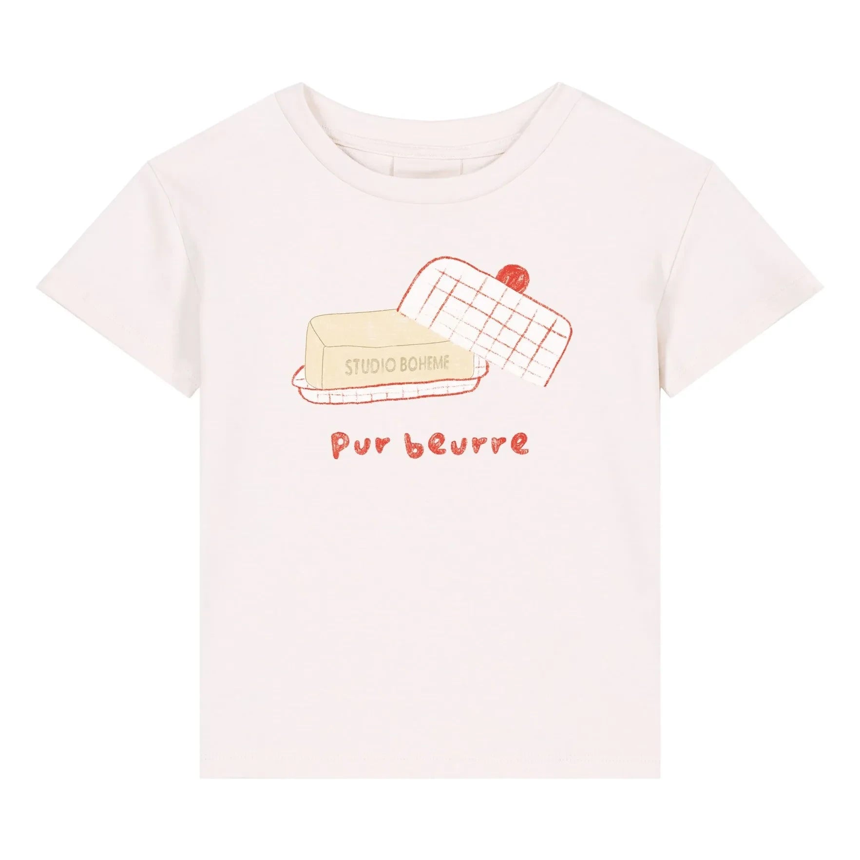 Studio Bohème - Essential Bio-Baumwoll Butter Dish T-Shirt | Ecru