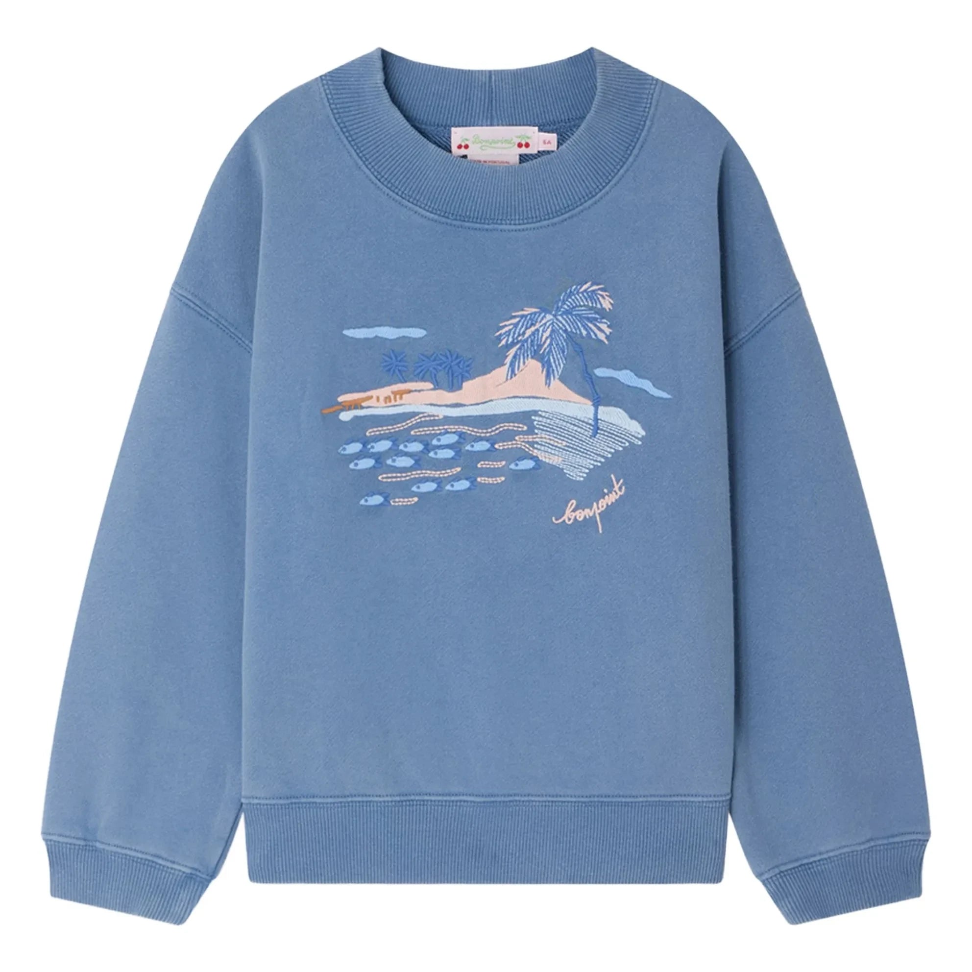 Bonpoint - Lika Sweatshirt | Azurblau