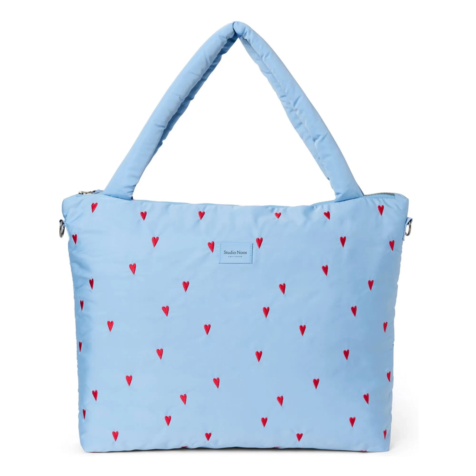 Studio Noos - Wickeltasche Puffy Hearts | Hellblau