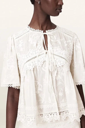 AllSaints pamuklu kadın bluz LILLITH