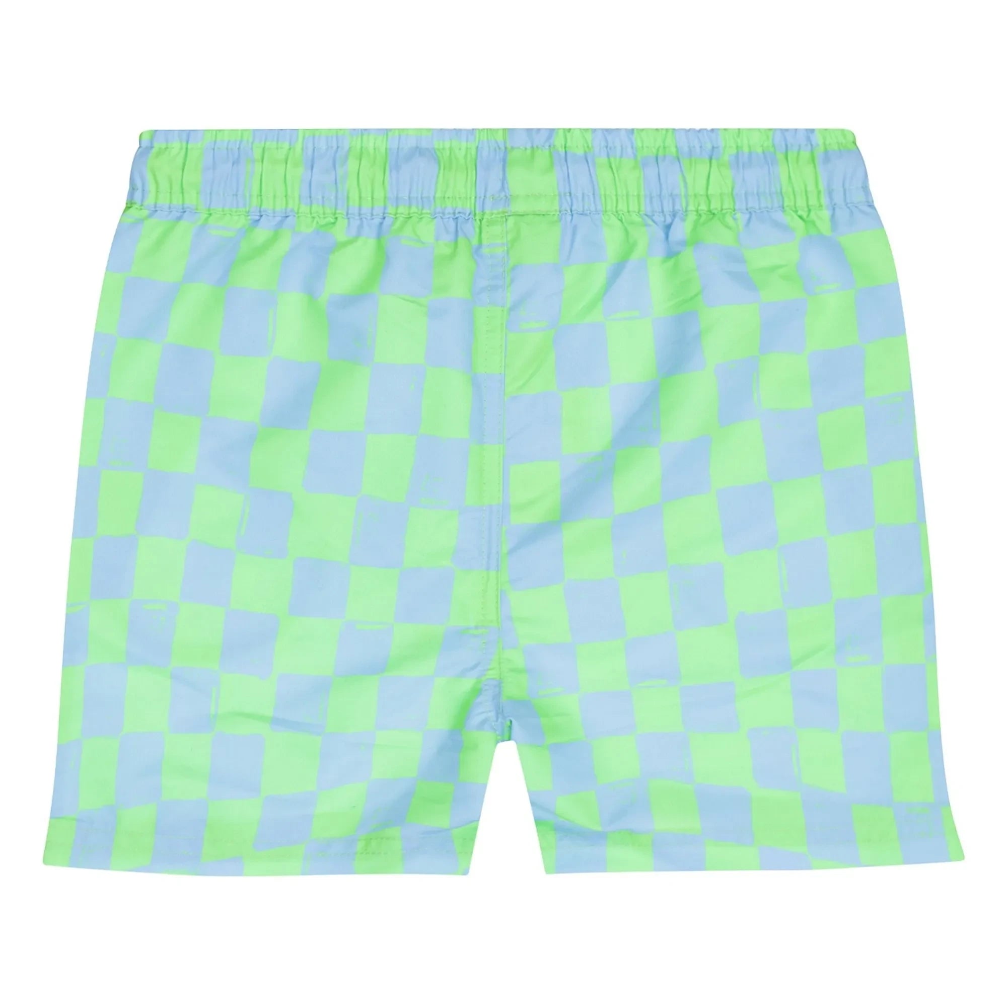 Tumble N'Dry – Manaus Carreaux Badehose aus recycelten Fasern | Türkis