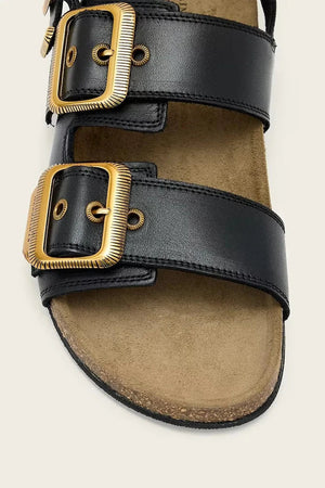 AllSaints Düz Tabanlı Kadın Deri Sandalet Staffa Sandal