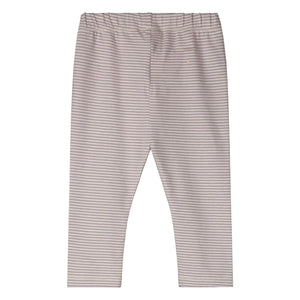 Gray Label – Gestreifte Leggings aus Bio-Baumwolle | Mauve