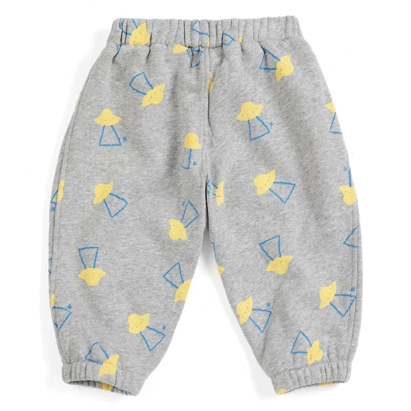 Bobo Choses - Jogger saucers Bio-Baumwolle Baby | Meliertes Grau