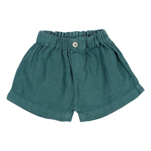 Búho – Leinenshorts | Pfauenblau