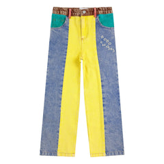 Bobo Choses - Organic Cotton Jeans mit Farbblock | Gelb