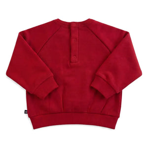 Petit Bateau - Ren geyiği sweatshirt | Koyu kırmızı