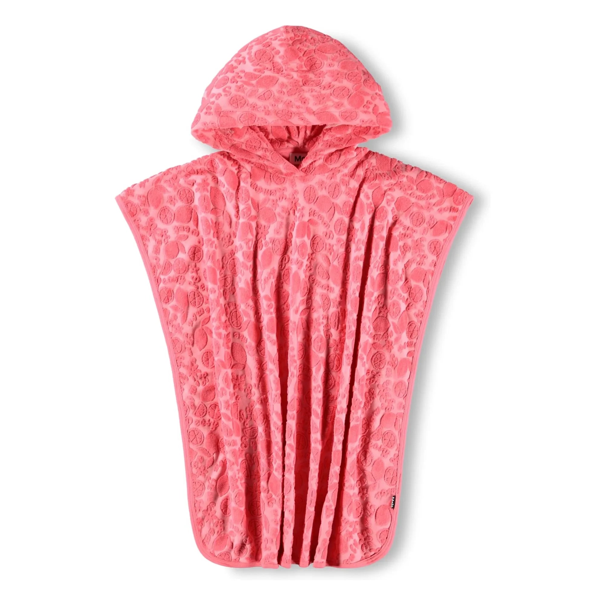 Molo – Strukturierte Früchte Strandponcho | Koralle
