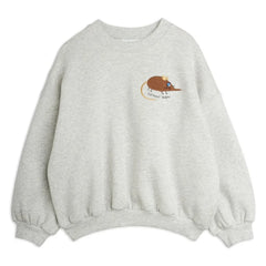Mini Rodini - Organik Pamuk Mouse Sweat | Heather Grey