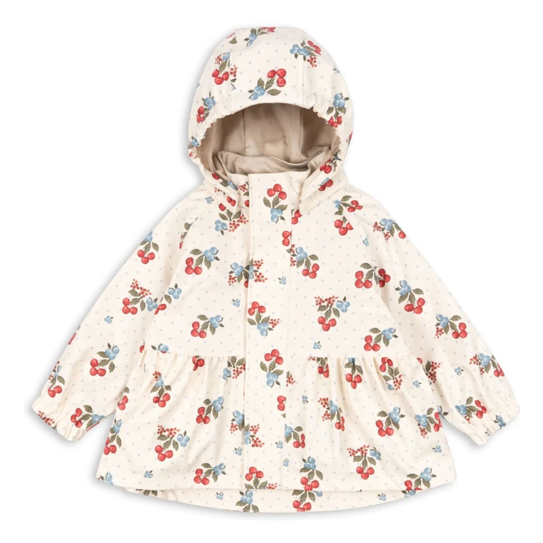 Konges Sløjd - Wasserdichte Jacke Rainy Cerises | Ecru