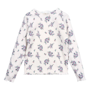 the new society - Floral Ribana T-Shirt | Beige
