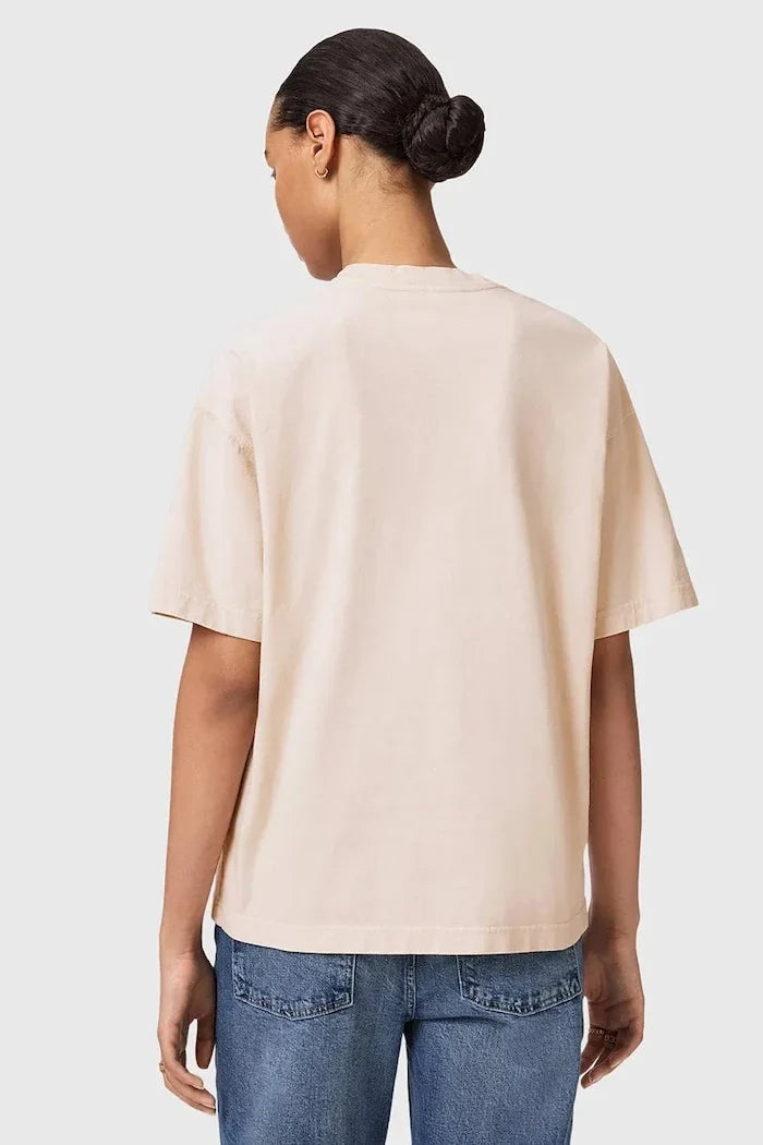 AllSaints Damen-Baumwoll-T-Shirt INSIGNIA