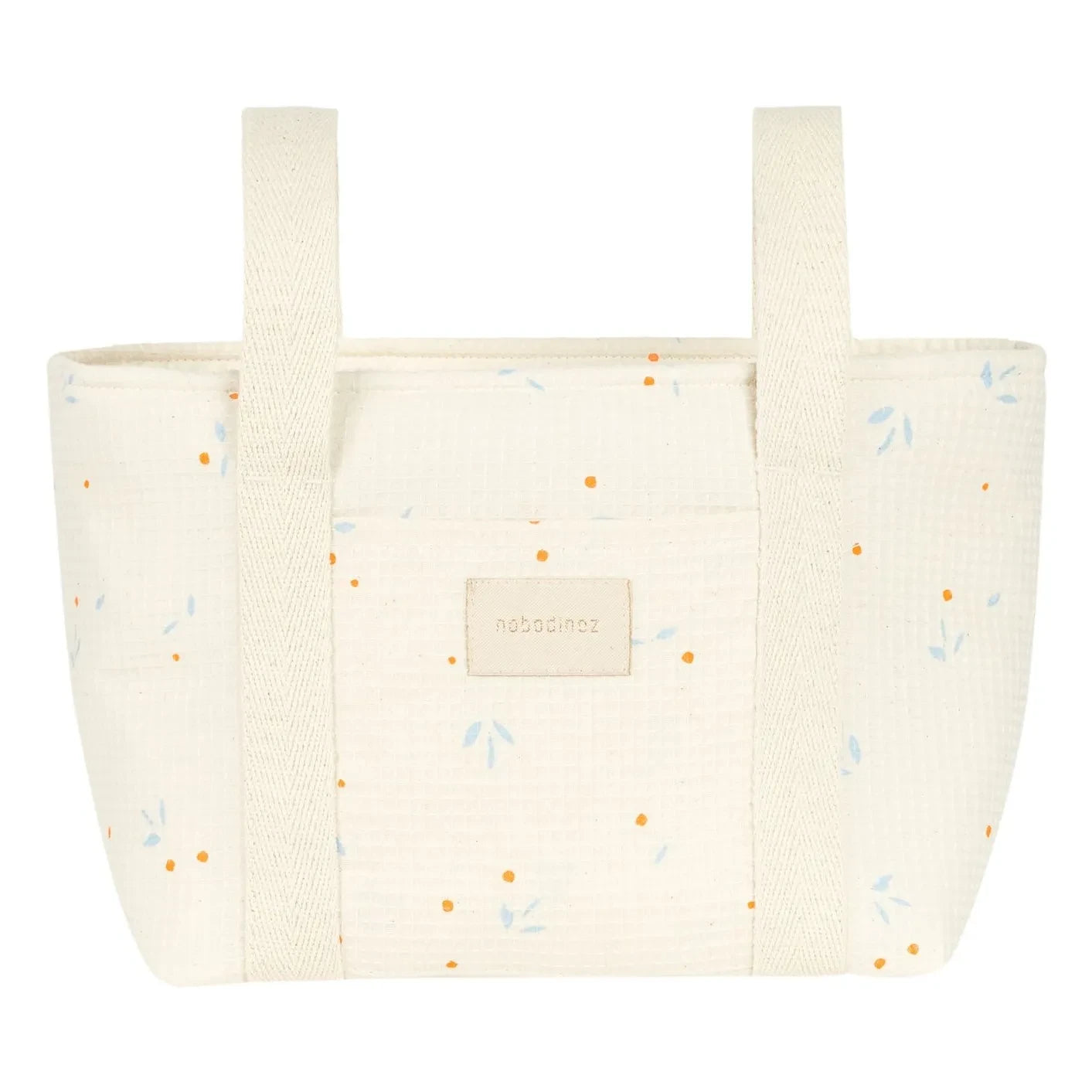 Nobodinoz - Kinderwagen-Organizer Opera Orange Cherries | Beige