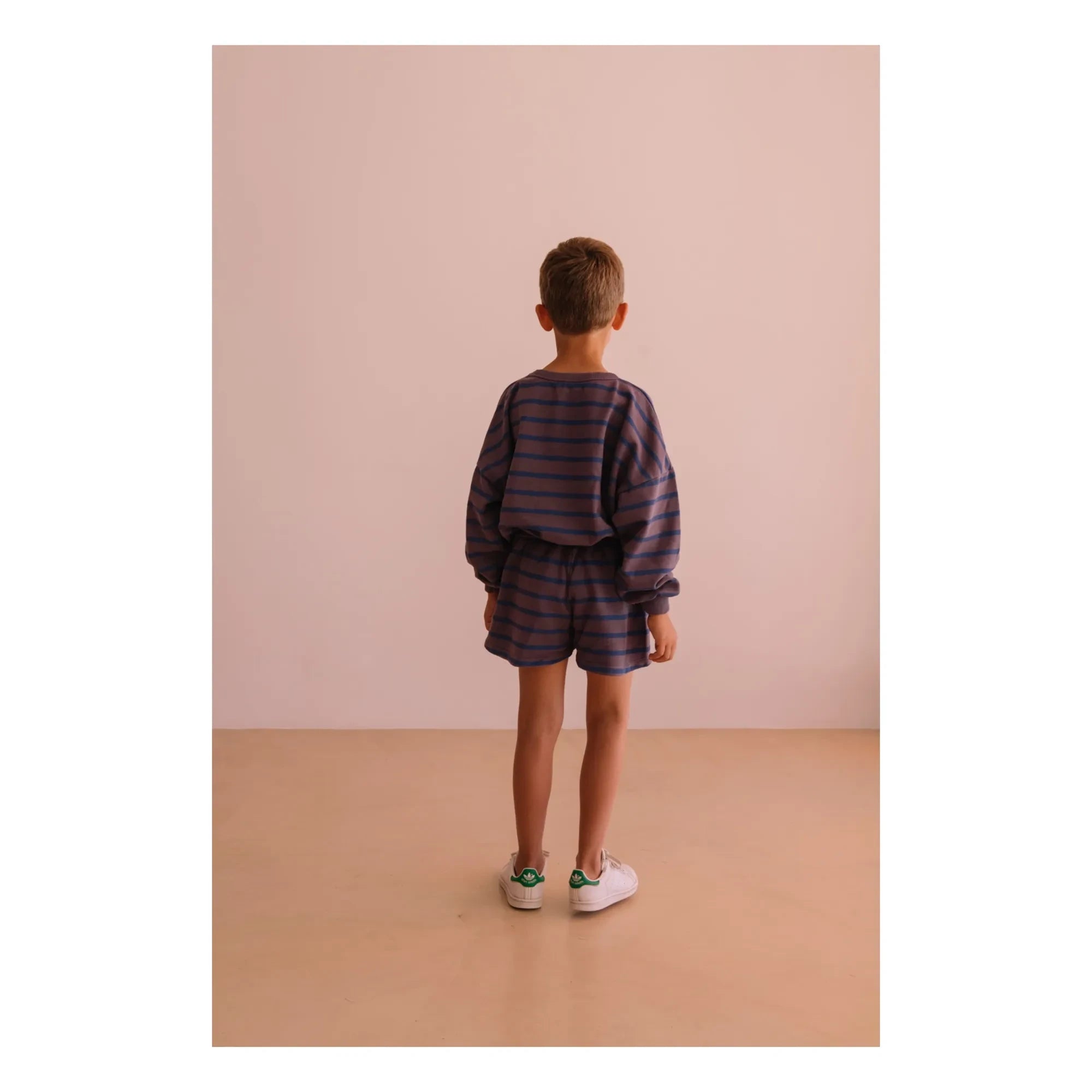 We Are Kids - Marlow Gestreifte Bio-Baumwoll-Shorts | Lila