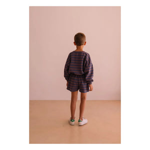 We Are Kids - Marlow Gestreifte Bio-Baumwoll-Shorts | Lila