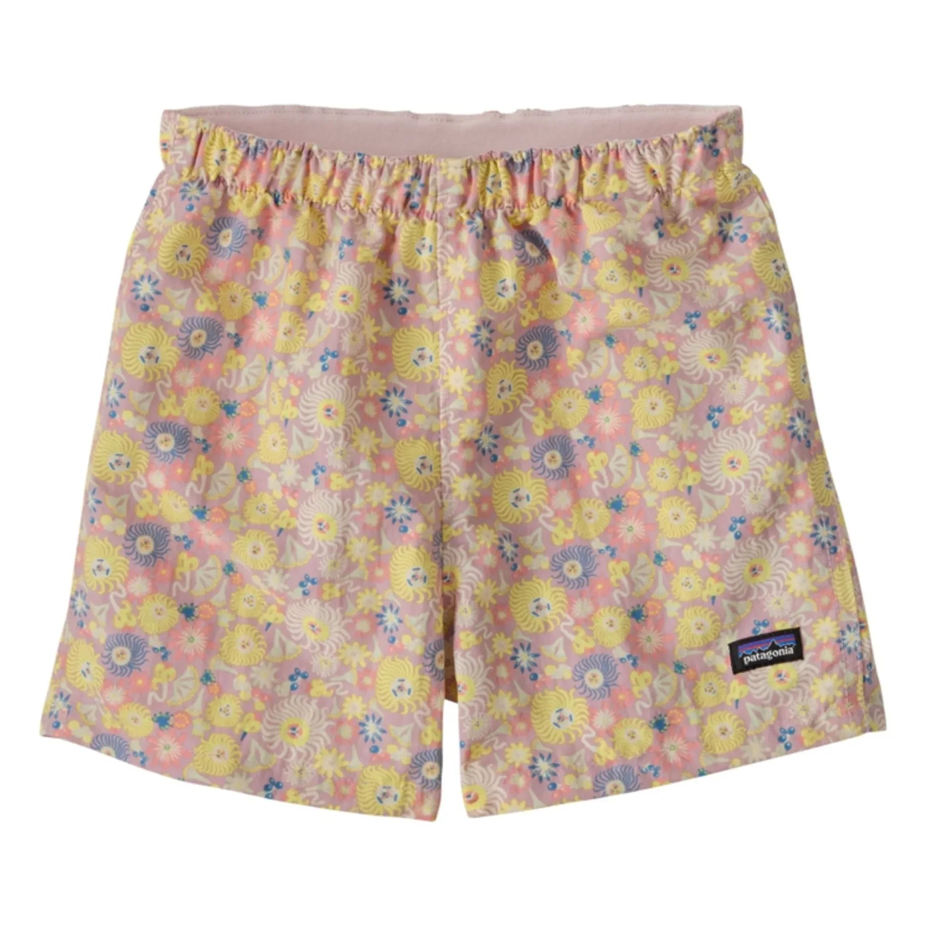 Patagonia - Badeshorts Baggies Fruity Times aus recycelten Fasern | Hellrosa