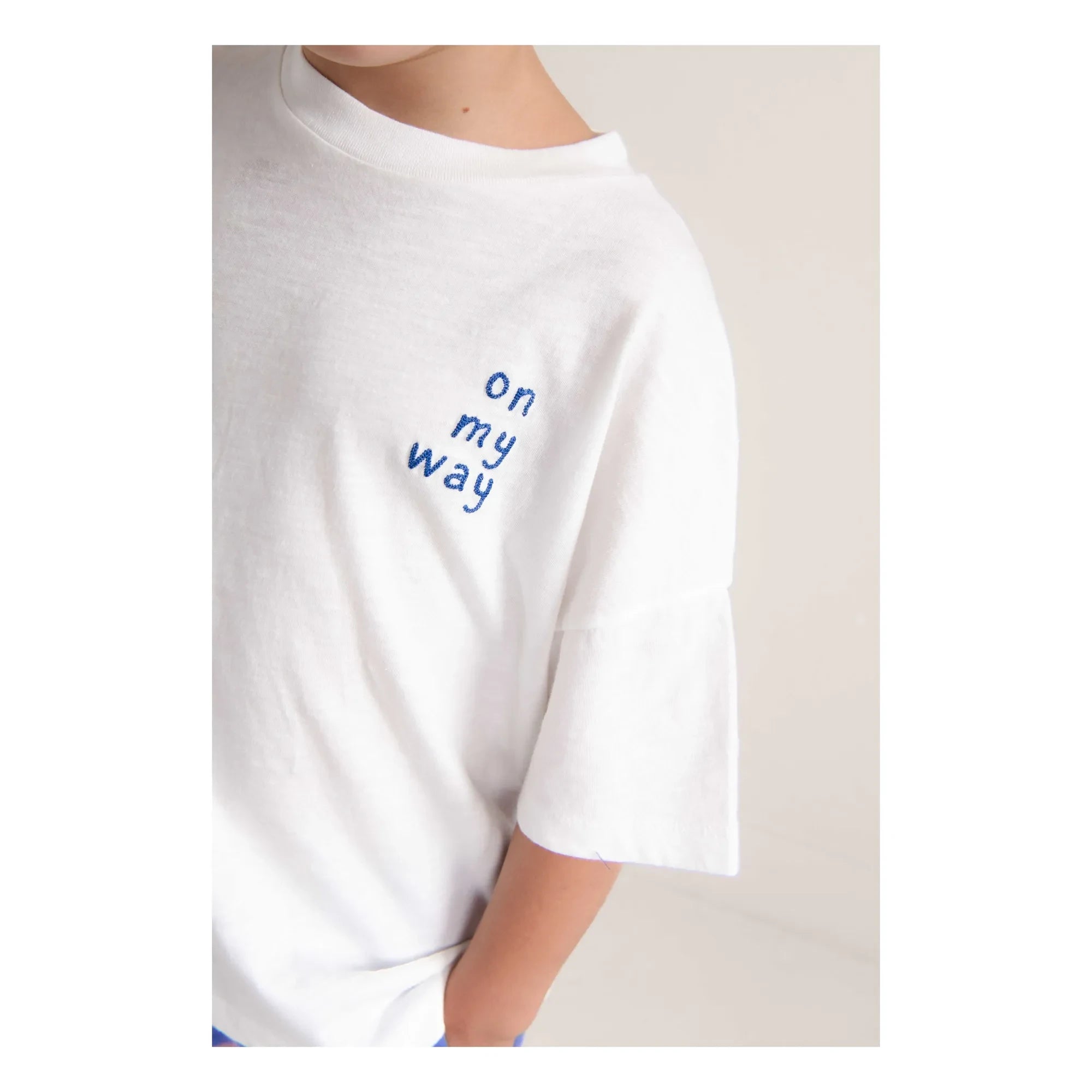 Jenest - Oversize T-Shirt "Ben On My Way" Bio-Baumwolle | Weiß