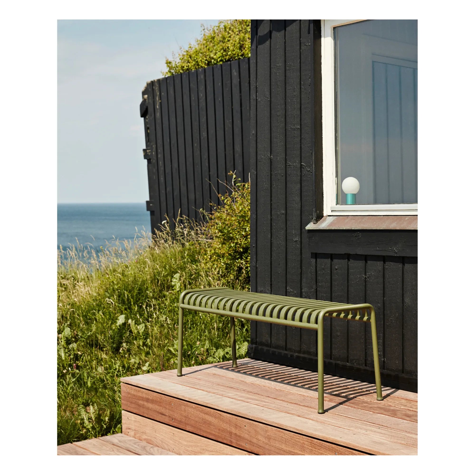 Hay - Palissade Bank von Ronan und Erwan Bouroullec | Olivgrün