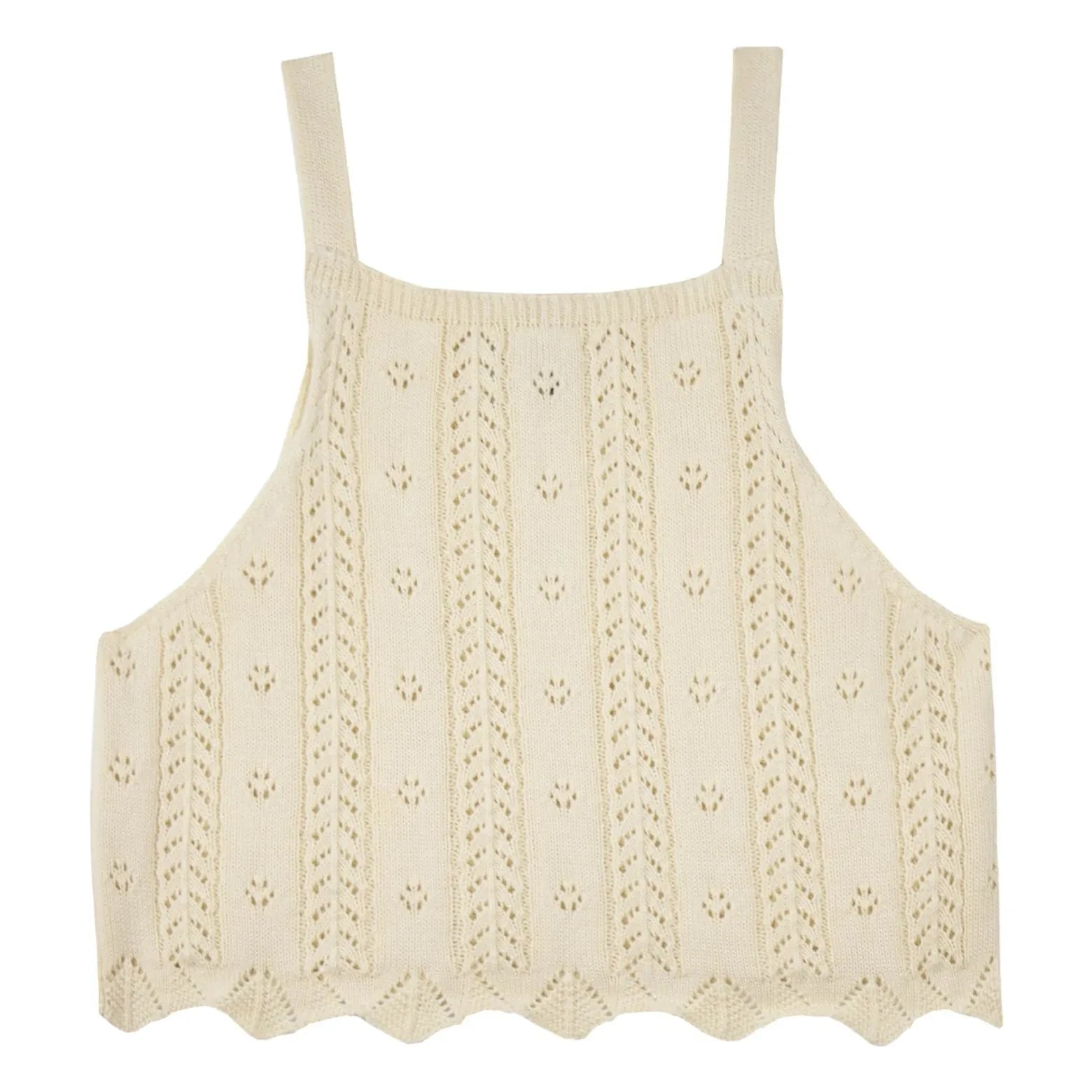 Mipounet - Nilda Häkel-Top | Ecru