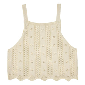 Mipounet - Nilda Häkel-Top | Ecru