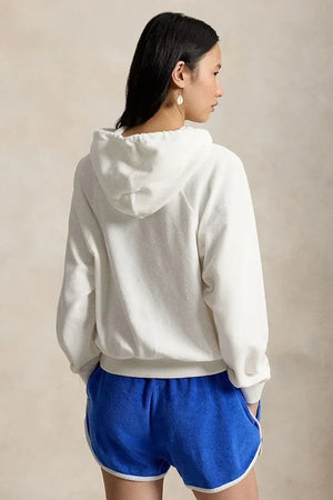 Polo Ralph Lauren kadın pamuklu kapüşonlu sweatshirt