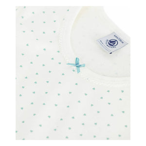 Petit Bateau - Nachthemd mit Herzen | Weiß
